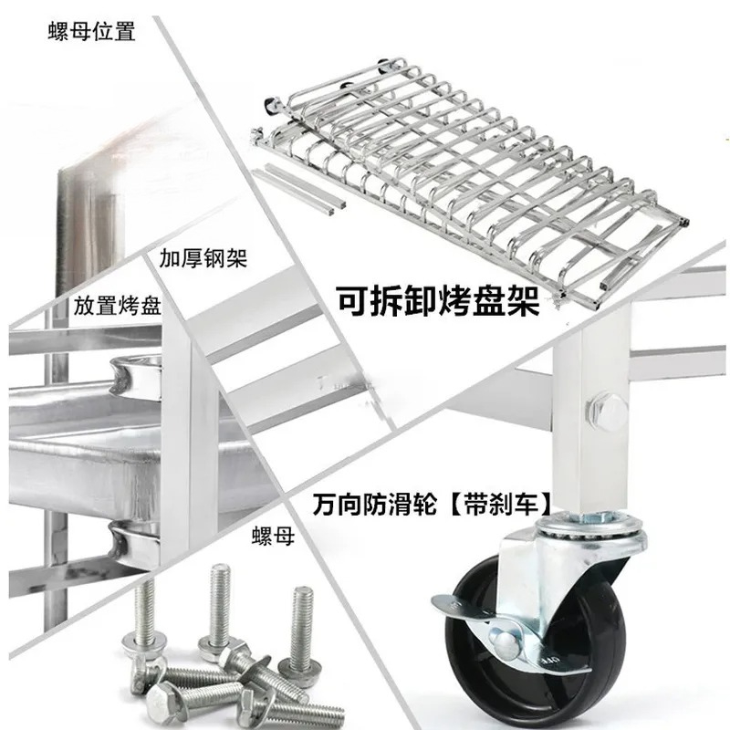 Stainless Steel Baking Tray Ra - đánh giá và giá Kitchen Baking Cart
