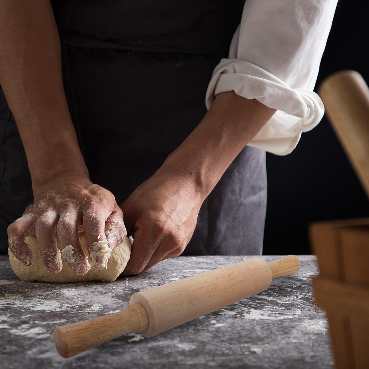 Premium Rubberwood Rolling Pin - đánh giá và giá Kitchen Roller Baking
