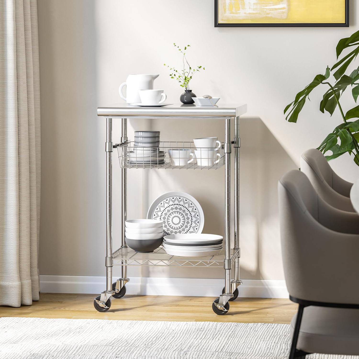 Stainless Steel Commercial Pre - đánh giá và giá Kitchen Baking Cart