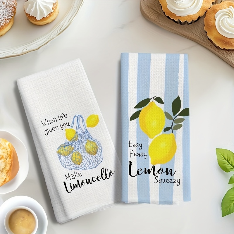 2Pcs, Lemon Mesh Kitchen Towel - đánh giá và giá Baking Kitchen Set