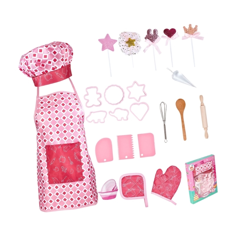 Bộ đồ chơi trang phục nấu ăn t - đánh giá và giá Kitchen Kids Baking Set