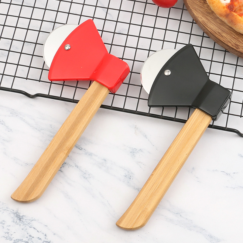Wooden Handle Axe Shape Pizza  - đánh giá và giá Kitchen Roller Baking